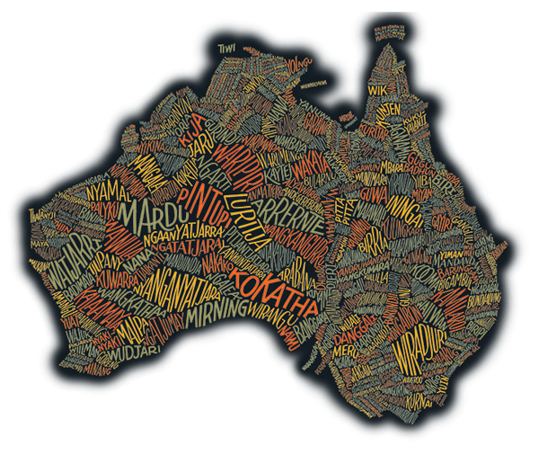 Australian map of Aboriginal languages
